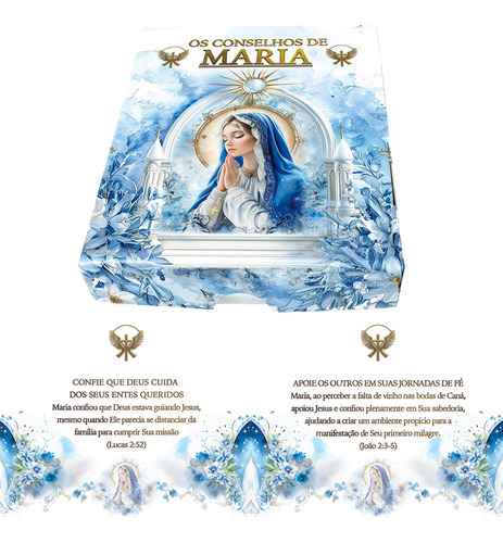 Baralho Com 50 Cartas Mensagens De Maria Mãe De Jesus