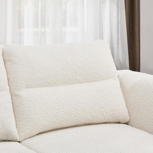 Sofa Cama Moderno Super Comfortable 163 A 210cms Velvet Beige Bouclé