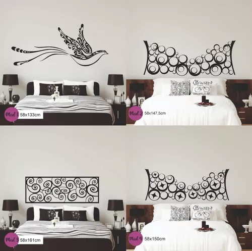 Vinilos Decorativos Pared Cabecera Cama Decohogar