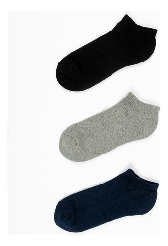 Medias Pack 3 Unidades Taloneras Unisex Algodon Estándar