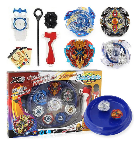 Kit De 4 Para Beyblade Xd168-1 Metal Bey Blade Tornado Arena