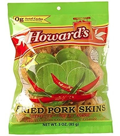 Cerdo Howards Cal Chile Frito Tiras Skins | Crujiente Textur