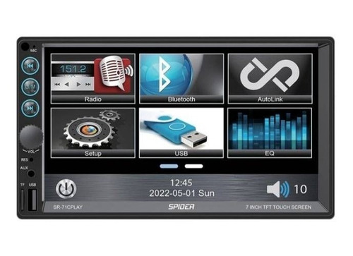 Estereo Para Auto Bluetooth Marca Spider Modelo Sr-71cplay