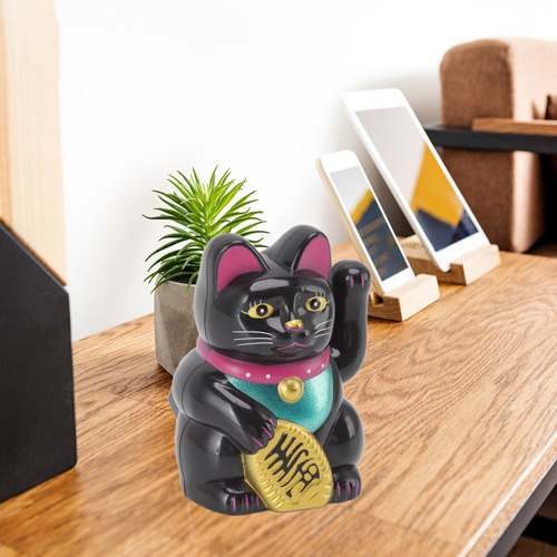 Lámpara Solar Con Forma De Gato De La Suerte, Diseño Chino,