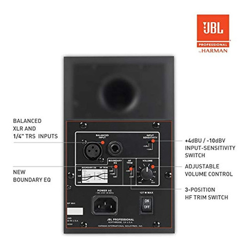 Monitor De Estudio Profesional Jbl, Negro