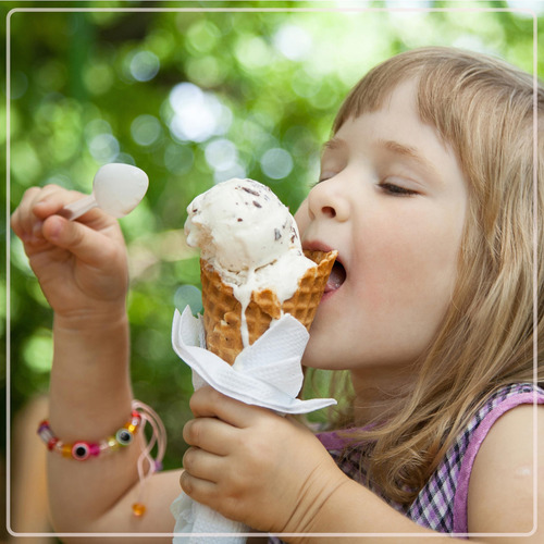 Máquina Eléctrica De Helados Estilo Salón Blanca 4 Litros