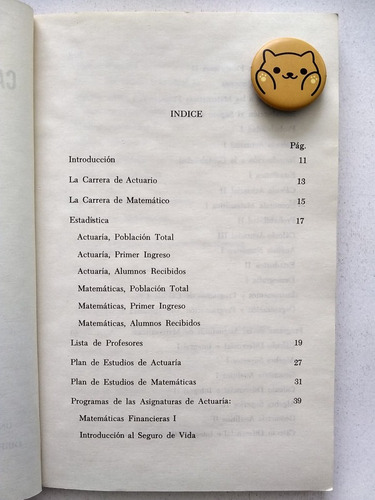 Libro Matemáticas Y Actuario Facultad De Ciencias 98f1 (Usado)