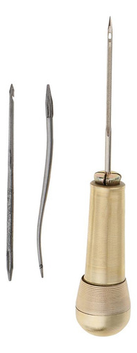 3x Kit De Herramientas De Reparación De Calzado Con Punzón