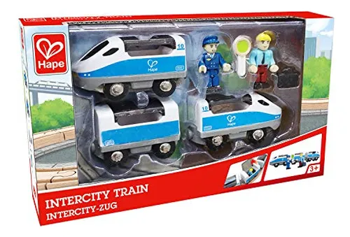 Hape Intercity Train Toy Juego De Juguetes De Tren Para Ni o