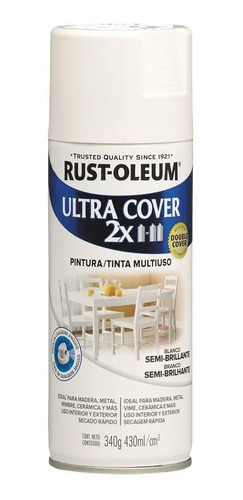 Pintura Aerosol Ultra Cover Blanco 340 Ml Rust Oleum 