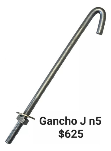 Gancho J Numero 5 5/16 Para Alambrados