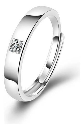 Anillos Plata 925 Corazón Ajustable Mujer Compromiso Pareja