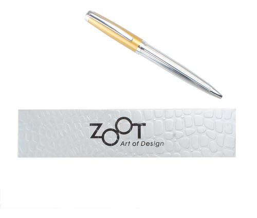 Caneta Esferográfica Zoot Colorado Dourado Zp11450o