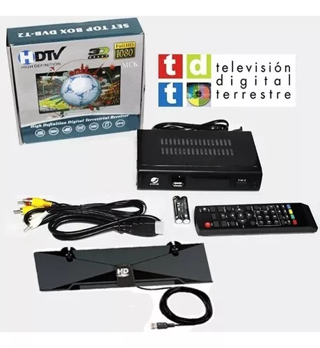 Decodificador Tdt Receptor Tv Digital Dvb T2 + Antena + Hdmi