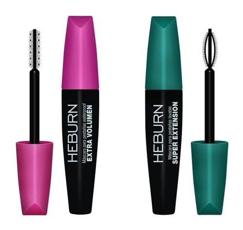 Kit Mascara De Pestañas Volumen + Alargador Heburn Pro