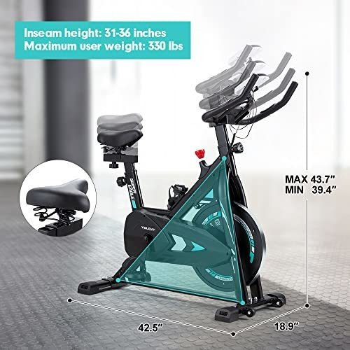 Bicicleta Estatica Resistencia Magnetica Transmision Lcd