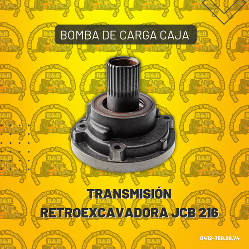 Bomba De Carga Caja Transmisión Retroexcavadora Jcb 216