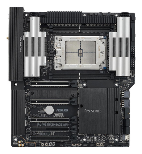 Placa Bluetooth Asus Pro Ws TRX50-Sage Wifi Str5 Amd Ddr5, cor preta