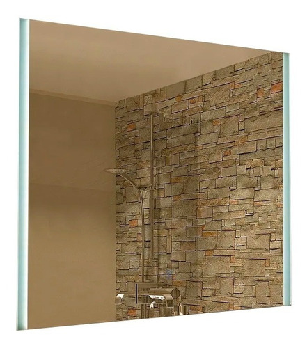 Espejo 2 Con Luz Led Touch 28w Deco Baño Moderno 80x60 Cm