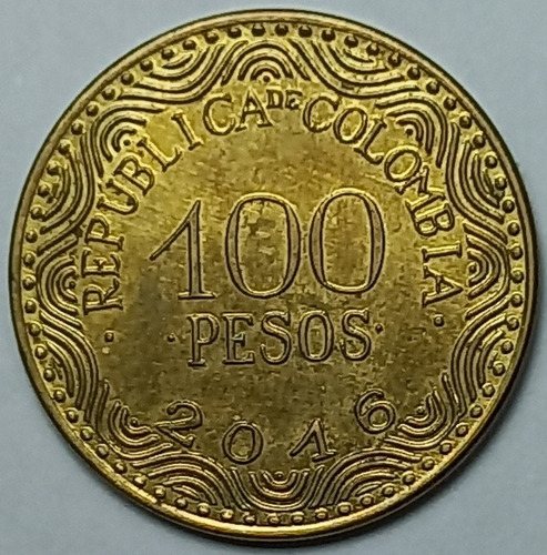 Colombia - 100 Pesos 2016 - Km 296 (ref C1)