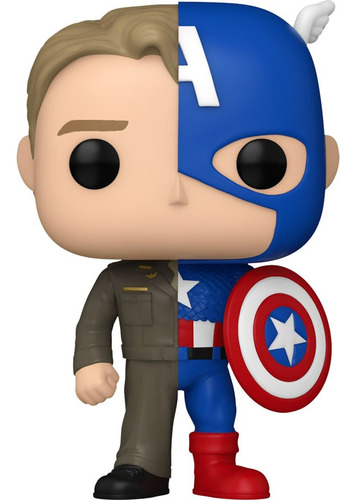 Figura Pop Marvel Splits Steve Rogers Capitan America Funko