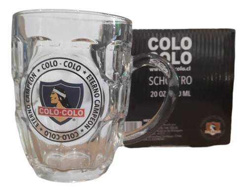 Shopero Vidrio Colo Colo 580ml Beer Mug Cervecero Bar