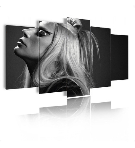 Quadro Mosaico 105x60cm Mod657 Lady Gaga Lgbtq+ 5pçs