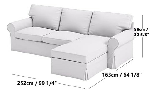¡solo Funda! Funda De Sofá De 4 Plazas Ektorp Loveseat Chais