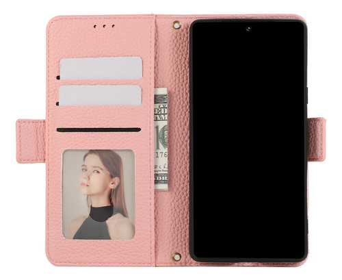 Funda De Piel Tipo Cartera Con Ranura Para Google Cover