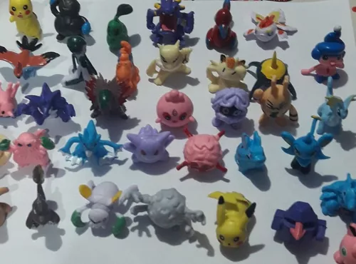 Kit Com 144 Bonecos Miniaturas Pokémon Sortidas Não Repete