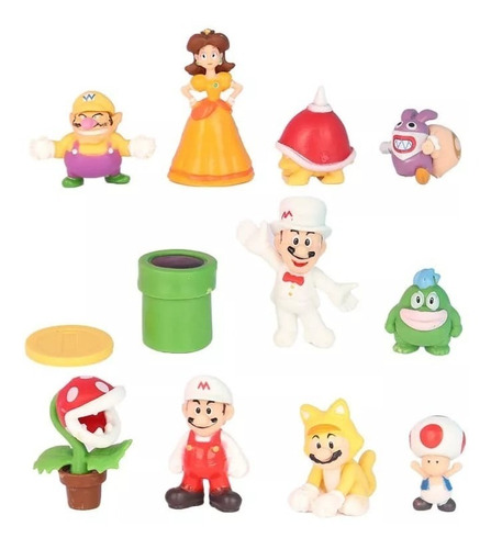 Imagen 3 de 6 de Super Mario Bros Set 48 Figuras