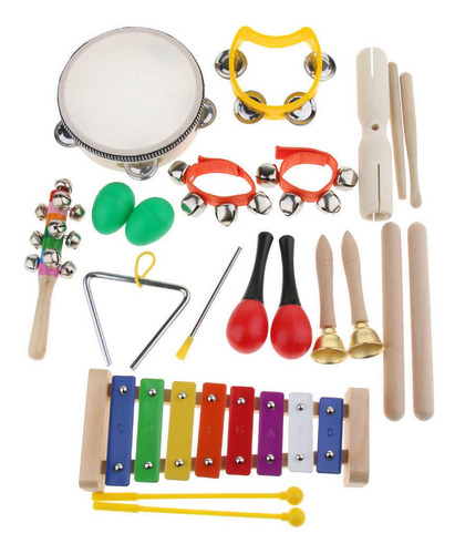 Imagen 5 de 8 de Niños Instrumentos Musicales Set Preescolar Juguetes