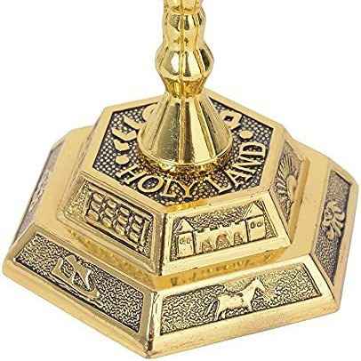 Candelabro, Candelabro Dorado De 7 Brazos I