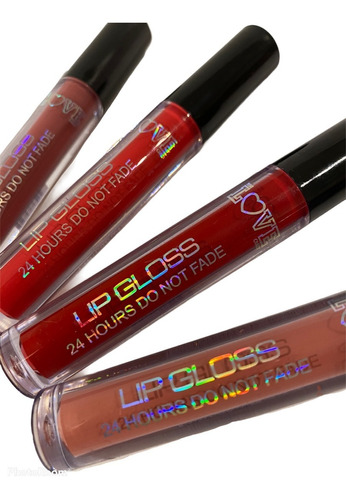 Brillo Labial Tejar Love Crazy Con Aplicador 24 Hs (pack X3)