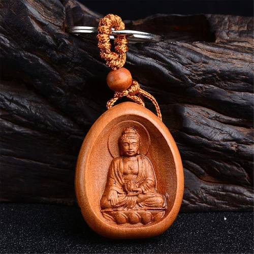 Llavero De Buda Con Un Amuleto De Protección De Amuleto De F