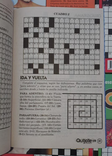 Imagen 2 de 3 de 8x Revistas Autodefinidos Cruzadas Crucigrama Quijote Pocket