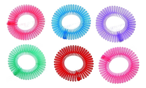 12 Vinchas Zig Zag Circulares Color Di-vi-nas