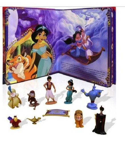 Imagem 3 de 4 de 10 Miniaturas - Aladdin Um Mundo Novo - Disney - Novo