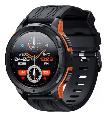 Smartwatch Carrello C25 Reloj Inteligente Llamadas Fitness Bluetooth Modos Deportivos Salud Notificaciones Color Naranja