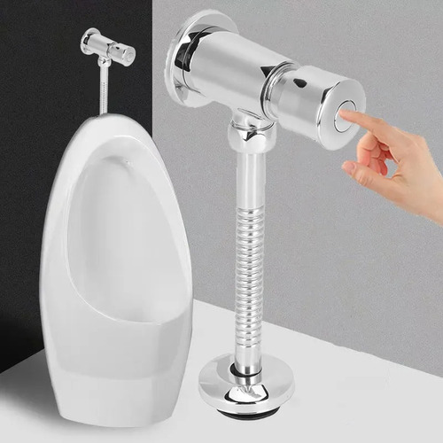 Llave Temporizadora Para Mingitorio Boton Cromada Fontanery