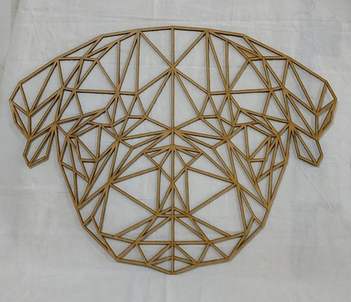 Imagen 6 de 10 de Cuadros Geométricos Mascotas De 50 Cm En Mdf De 2.5mm