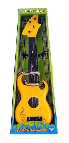 Guitarra Infantil Rockera Musical Con Pua El Duende Azul