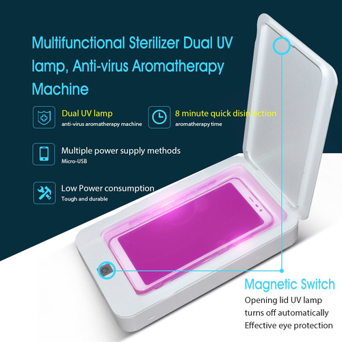 Máscara Uv Desinfetante Antivírus Para Telefones Celulares