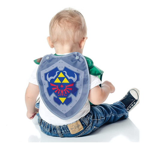Bumkins Superbib, Babero Para Bebé, Con Capa De Tela Imperme