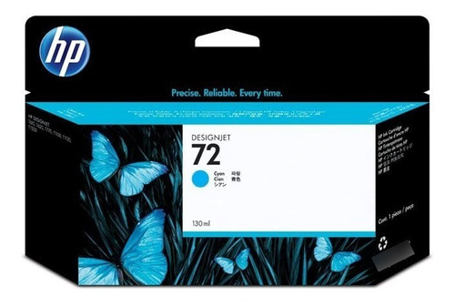 Hp Tinta 72 De 130 Ml Cyan C9371a Original 