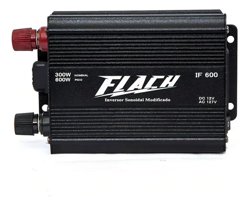 Inversor de Tensão Flach 12V 300W Modelo IF600-3 com USB e LED