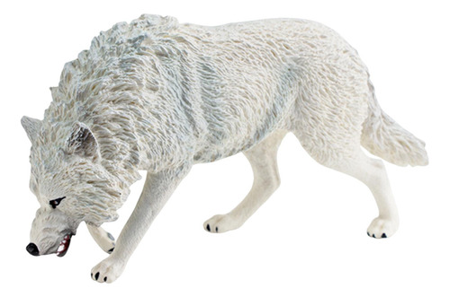 Figura De Lobo Figura De Animal Realista Juguetes De Blanco