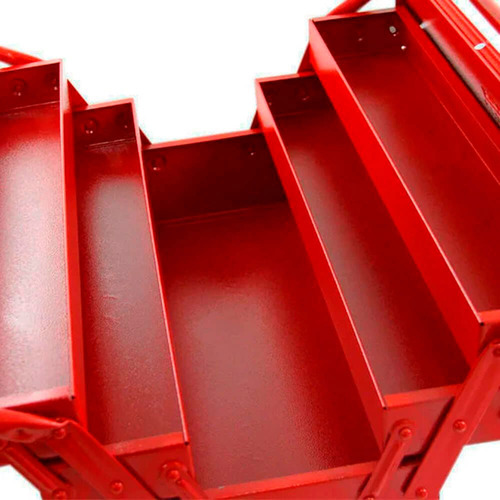 Caixa Sanfonada C/05 Gavetas Vermelho Fercar 07 Vermelho