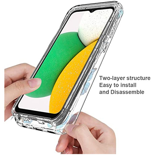 Funda Para Galaxy A03 Core Sm-a032f Azul Plastico-02