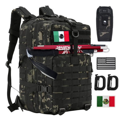 Mochila Táctica Militar Impermeable Camping Multiusos De 45l